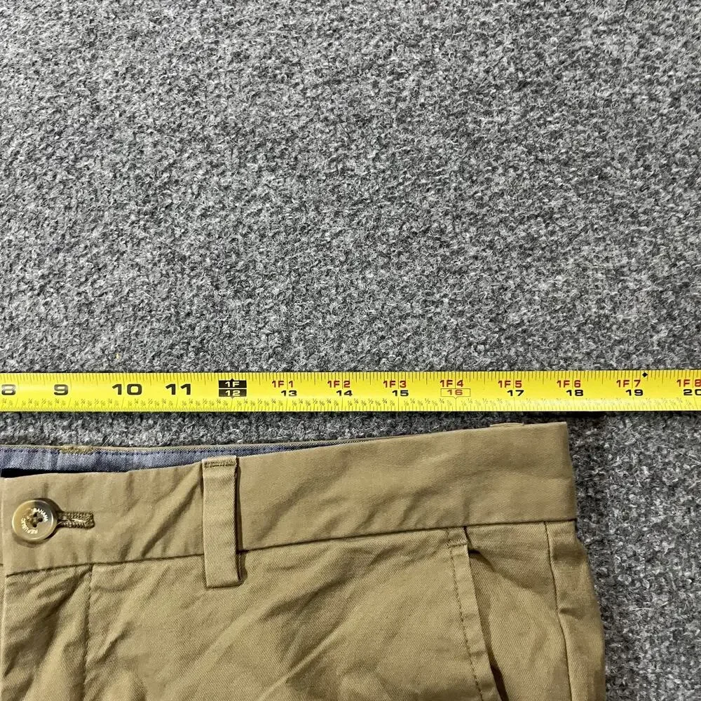 Banana Republic Pants Mens 34x30 Beige Aiden Chino Cotton Zip Slim Flat Front
